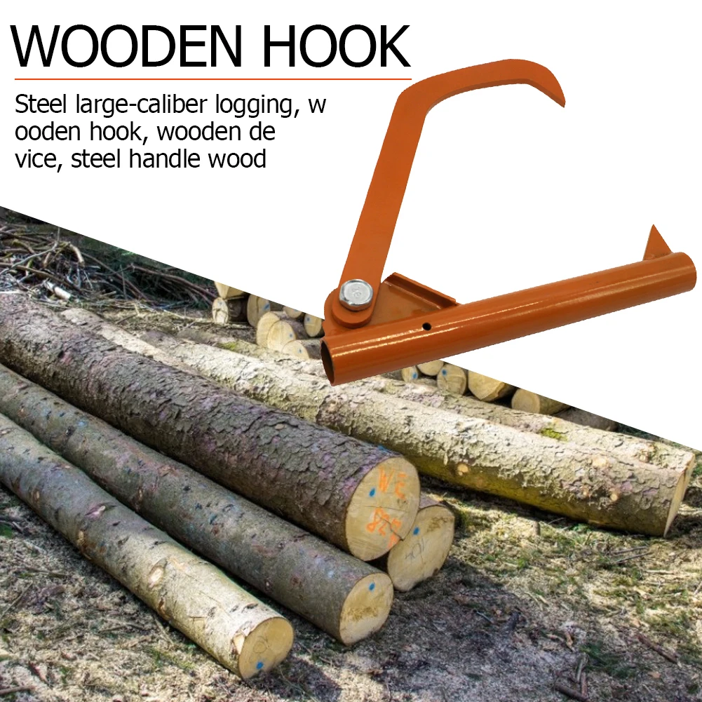 Roller Felling Lever Garden Backyard Lifter Log Peavy Rustproof Cant Hook Tools Hook Home Garden Hand Tools for Cutting Wood 5