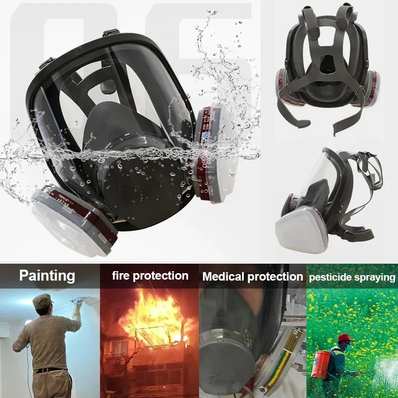 Gas mask full face 6800 for industrial gas formaldehyde protection