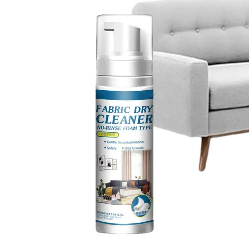 Sofa Cleaner Spray Foam Deep Cleaning No Rinse Upholstery Foaming Stain Remover 200ml for Carpet Stubborn Stain, fabric sofa cleaner