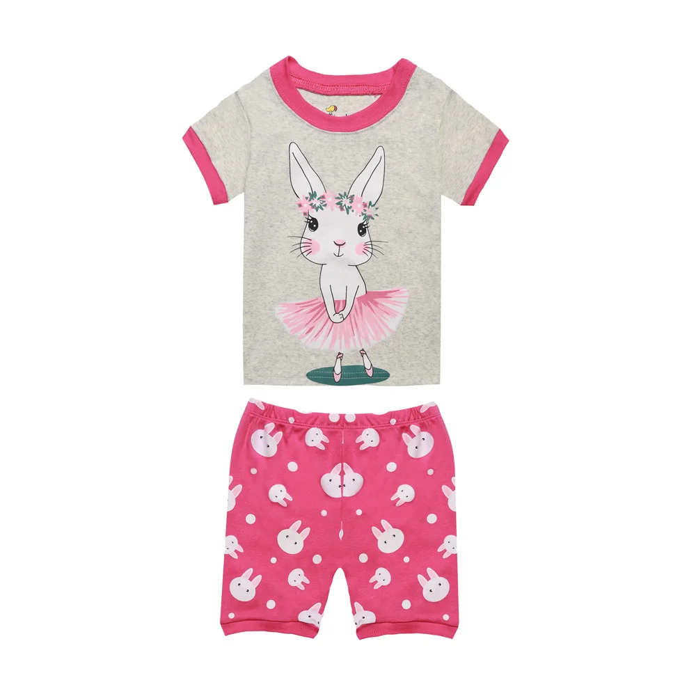 Girls Cotton Pajamas Sets Children's Sleepwear Pyjamas Kids for 2 to 8 Years Nightwear Toddler Boys Clothing Set Pjs Outfits