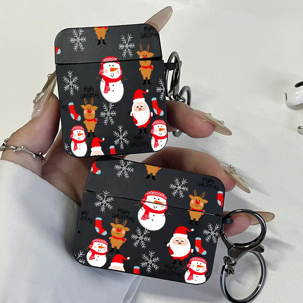 Christmas Pattern Earphone Case for AirPods Shockproof Shell