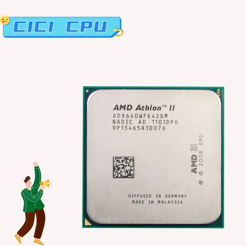 Amd Athlon Ii X4 640 X4-640 3.0 Ghz Processore Cpu Quad-Core Socket Am3