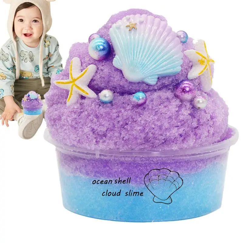Slime Kit Fluffy Slime Jelly Glim-mer Antistress Slime Parent-child Interactive Multi-function Flexible