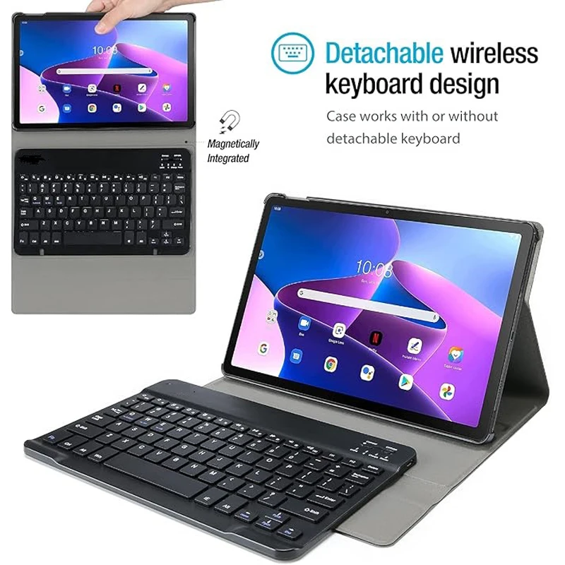 Enhanced Product Title:   
12.1-Inch Tablet Case with Detachable Keyboard and Protective Cover