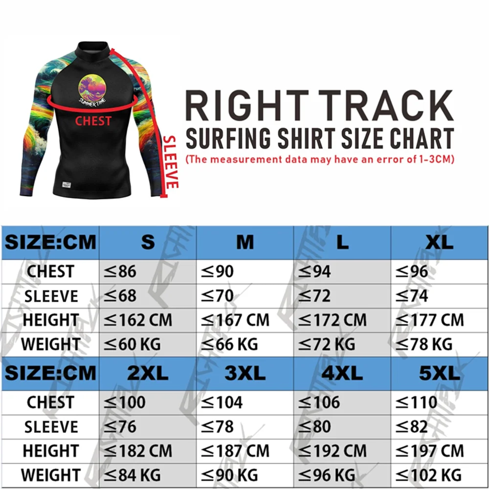 Rash Guard Surfing Clothing Men's Long Sleeve Apparel Uv Protection Swimming T-Shirt Camiseta Surf Diving Rashguard Beach Shirts