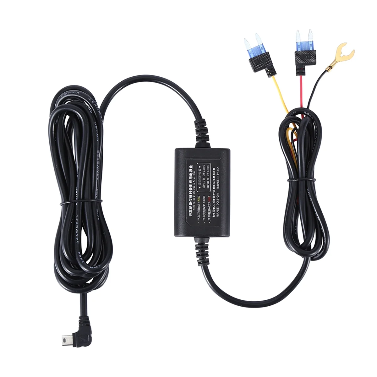 Parking Surveillance Cable for 70mai 4K A800S A500S D06 D07 D08 M300 Hardwire Kit UP02 for Car DVR 24H Parking Monitor 2