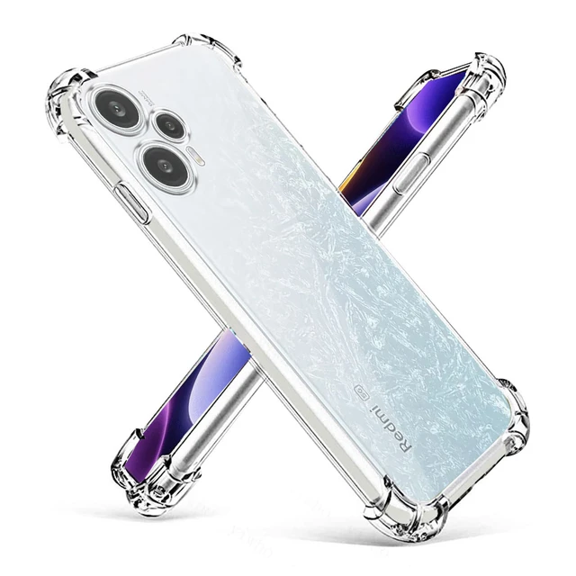 Acrilico Funda Para Xiaomi Poco F5 Pro X5 Carcasa De Silicona A Prueba De  Golpes Transparente Delgada Cubierta Del Teléfono Esquinas Airbag