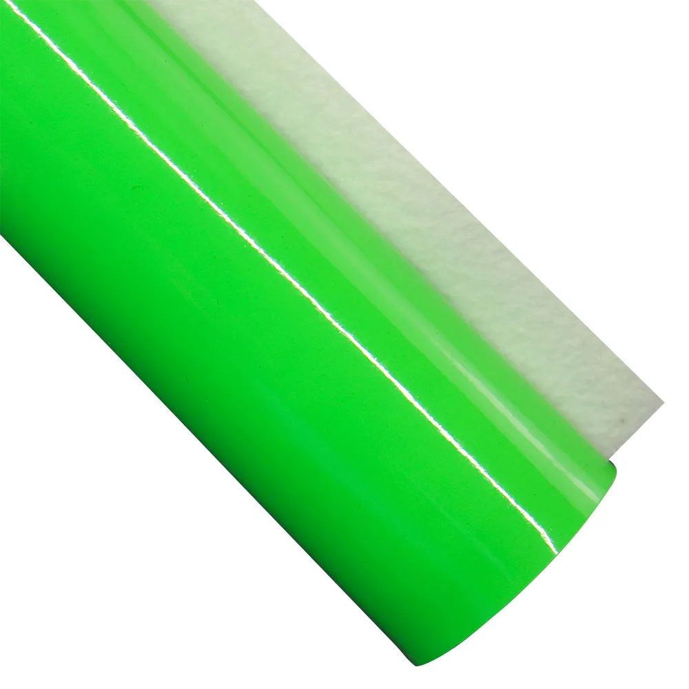 20/50x120cm Roll Neon Pink Orange Green Yellow Mirror Faux Synthetic Leather Fabric For Bag Bows Sewing Craft DIY CN417