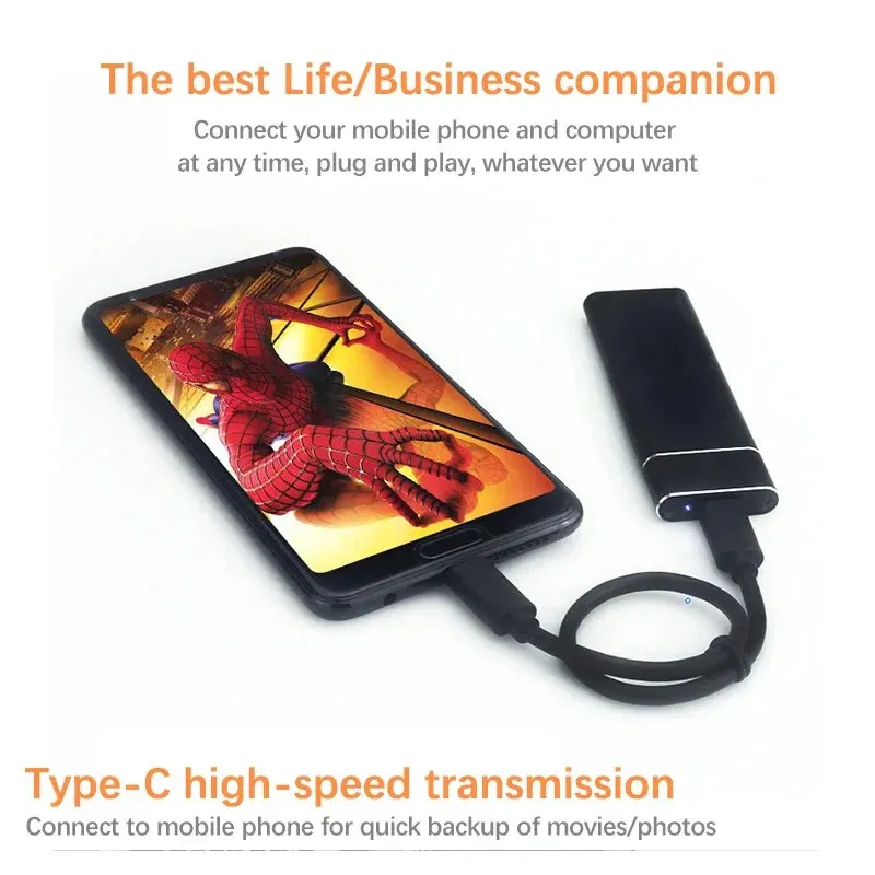 M2 NVME USB3.1 SSD Enclosure Mobile Case Support Protocol To Type-C Solid State Metal External Hard Disk Case Laptop Phone m2 ssd enclosure