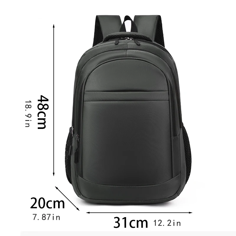 Large-capacity backpack - laptop bag, featuring a 15.6-inch tablet pocket and zippered pockets - utilizing anti-fading technolog