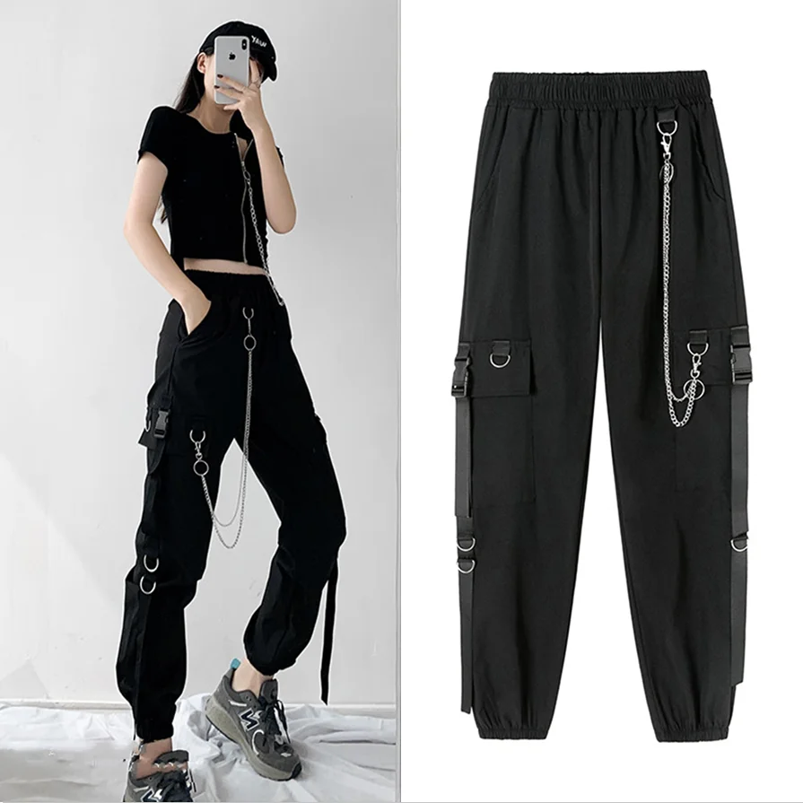 Jeans & Trousers | Trendy Cargo Pant For Girls & Women Loose Chain Trousers  & Pants | Freeup