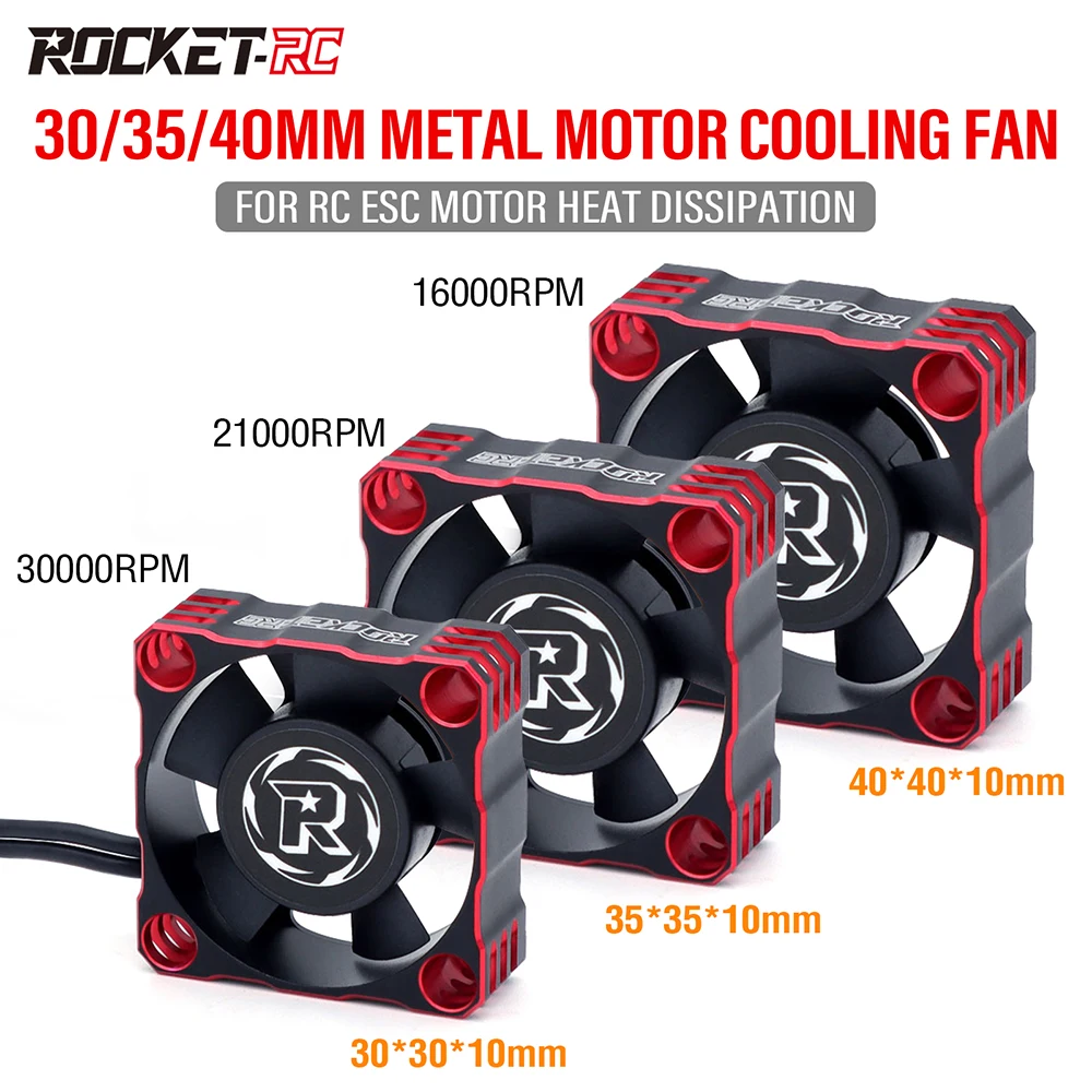 Raketen-RC-Metall kühl ventilator 8,4/40mm 16000 V 21000/30000 U/min a3 Version t6 Aluminium rahmen für die Wärme ableitung von RC-Esc-Motoren