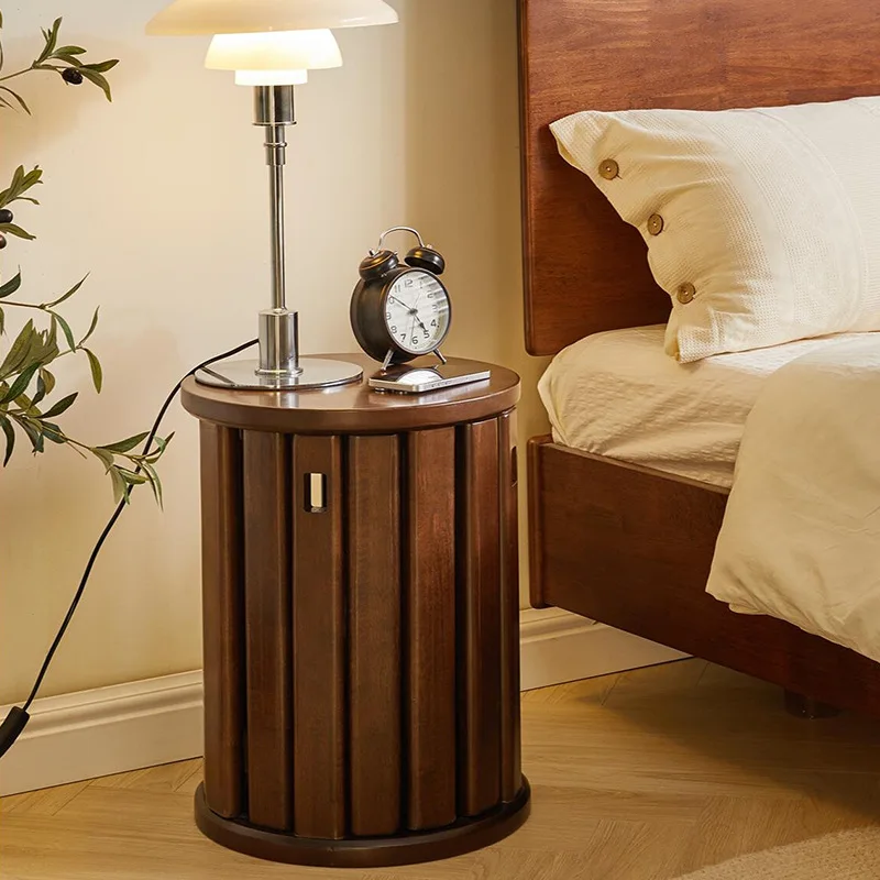 Solid Wood Stool Durable Stackable Multifunctional Ottoman Space - Main Image