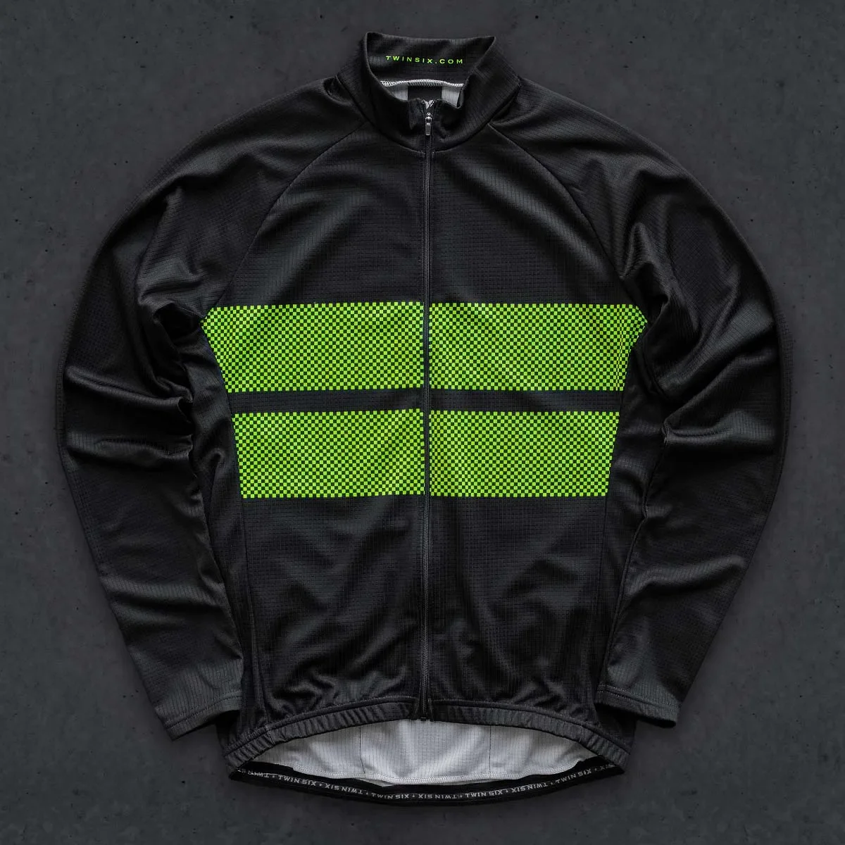 thumbnail image 1 of Twin Six 6 - Maillot de ciclismo para hombre, ropa de ciclismo de manga larga fina para exteriores, primavera y otoño, chaqueta ligera, 1 of 5