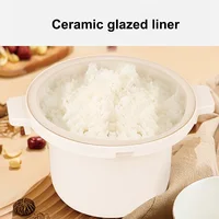 Marmite électrique en céramique pour la maison, 1,8 l, 12h, pour ragoût, cuiseur à riz antiadhésif, pour garder automatiquement au chaud, multifonction 2
