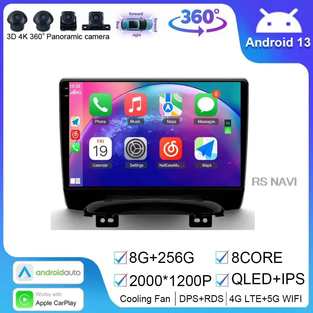 

Android 13 For JAC Refine S3 2013 - 2016 Car Radio Multimedia Navigation GPS Wireless Carplay Android Auto Video Player 4G DVD