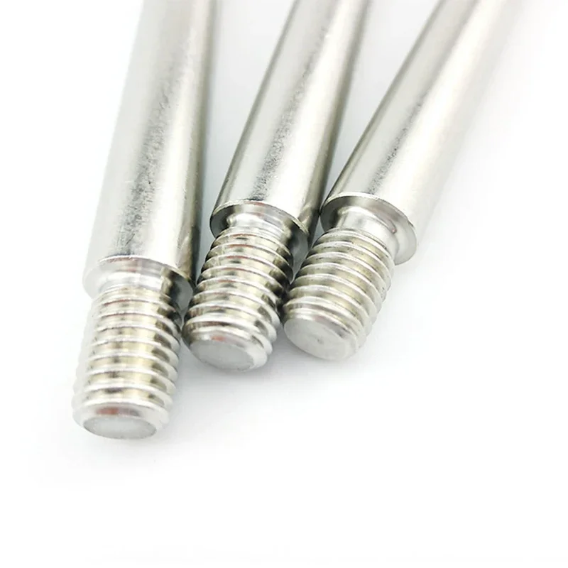 Machine Tool Handle Bar 304 Stainless Steel Screw M6M8M10M12 Bench Drill Joystick Putter Double Head Screw Ball Head Rod 1pc