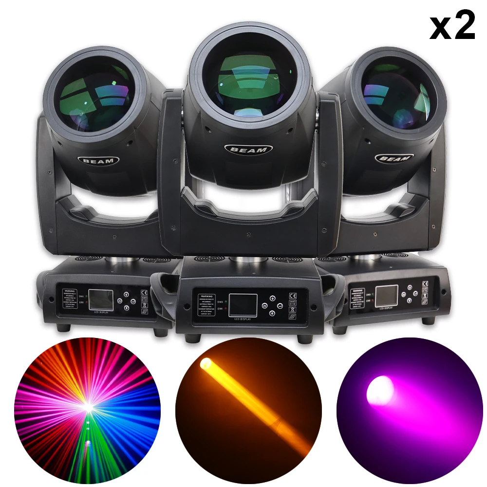 2Pcs/Lot Beam 7R 230W Moving Head Lighting DMX 512 Lyre For DJ Bar Disco Wedding Concert Party Club Activities Fast Delivery