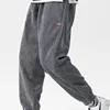 Baggy Corduroy Sweatpants Men Solid Color Casual Autumn Winter Tech Fleece Sport Loose Joggers Harem Pants Male Long Trousers 2