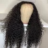 New 13x6 HD Transparent Lace Front Raw Indian Water Curly Wave Human Hair Wigs 40 Inch Long Jerry Curly Human Hair Frontal Wigs 5