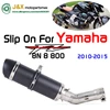 FZ8N Slip On Muffler For Yamaha FZ8N FZ8 FZ800 2010-2015 Motorcycle Full Exhaust System Muffler Contact Middle Link Pipe