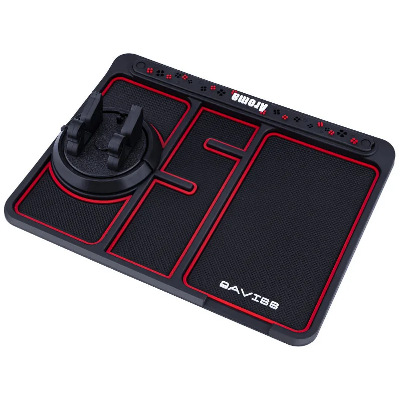 3In1 Car Anti-Slip Mat Silicone Auto Phone Holder Non Slip Sticky Anti Slide Dash Phone Mount Parking Number Card Car Pad Mat