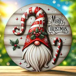 Christmas Wooden Hanging Sign - Festive Holiday Decoration (Magenta)