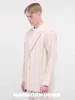 Miyake pleated men's casual suit suit simple solid color senior office Korean fashion men's jacket pants two-piece set 3