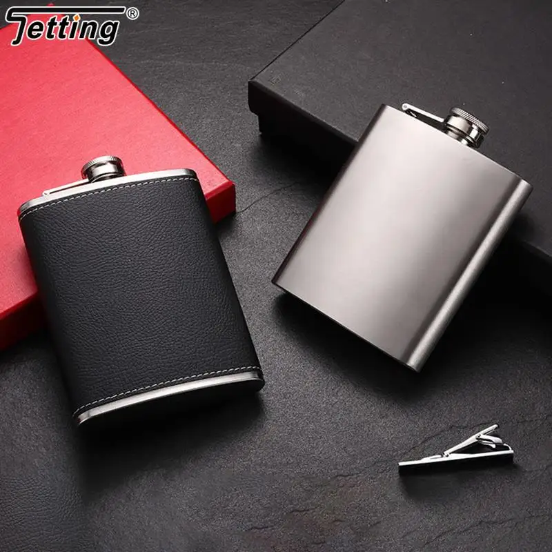 

Плоская фляжка из нержавеющей стали 1 унция/4 унции/6 унций/7 унций/8 унций с воронкой