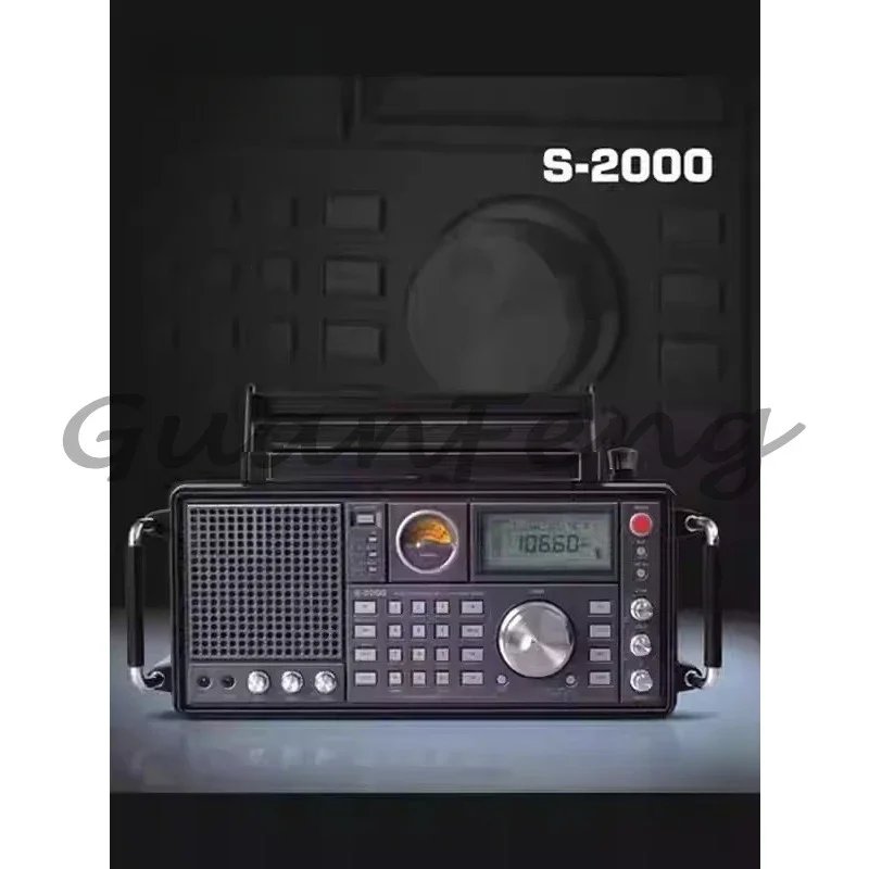 TECSUN-FMステレオホームラジオ,S-2000,ハイエンド,フルバンド,片面