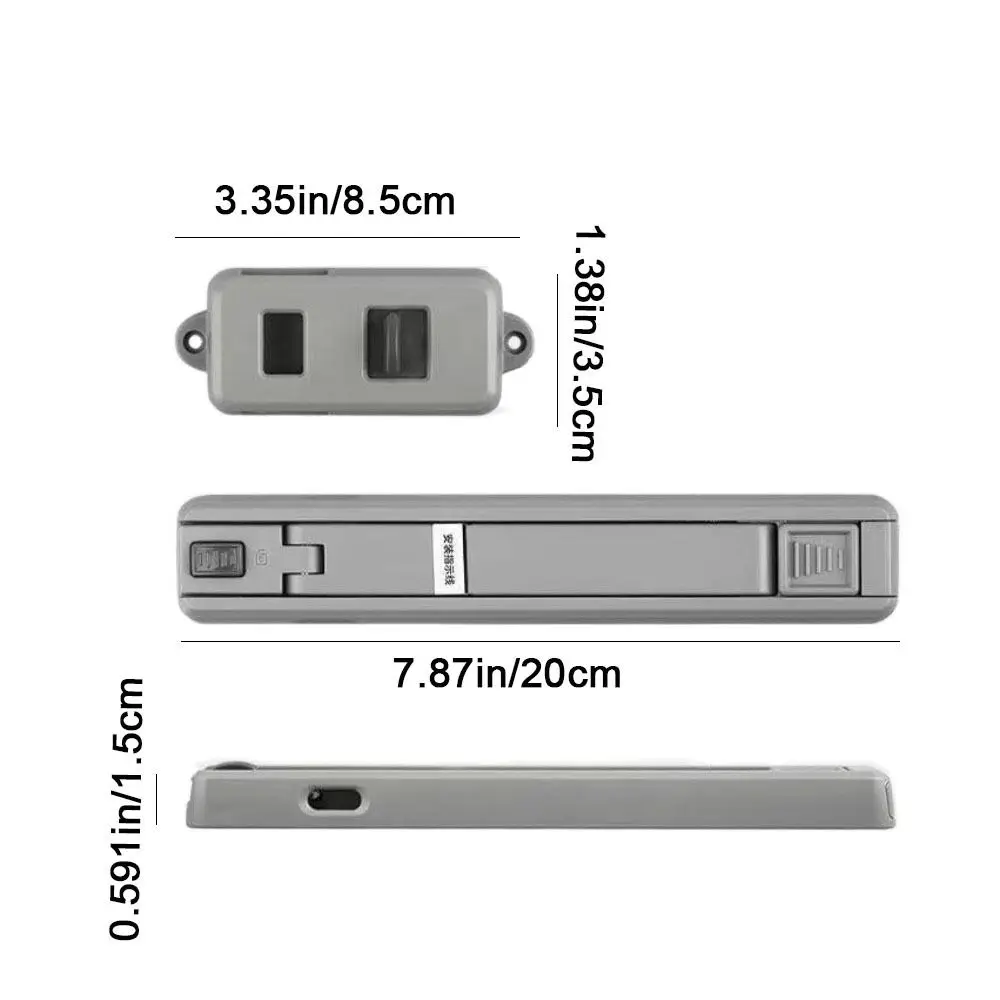 1pc Portable Plastic Window Lock No Punching Safety Buckle Child Protection Lock Strong Fixation Window Restrictor Home