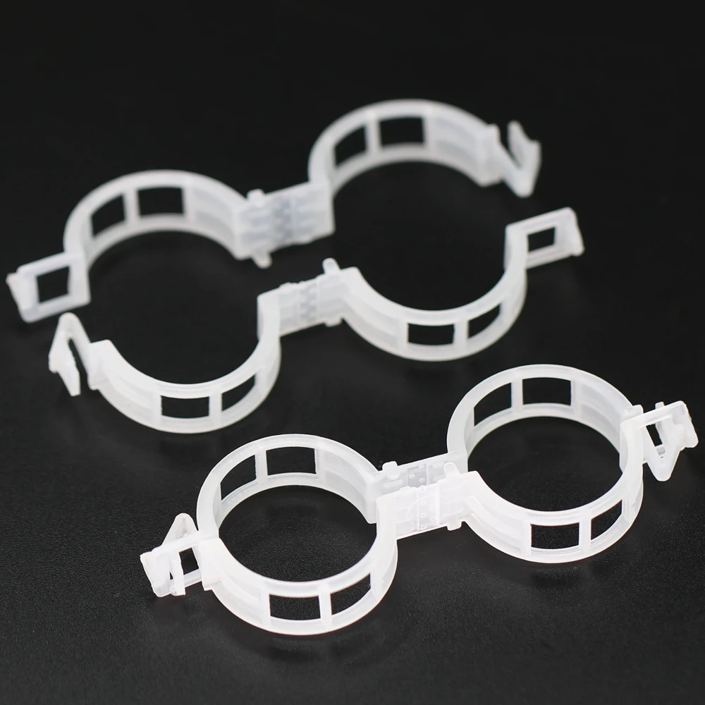 20-1000PCS Transparant White Garden Plants Stems Clip Tied Bundle Branch Clamp for Vines Binding Tools Tomato Vegetables Clip