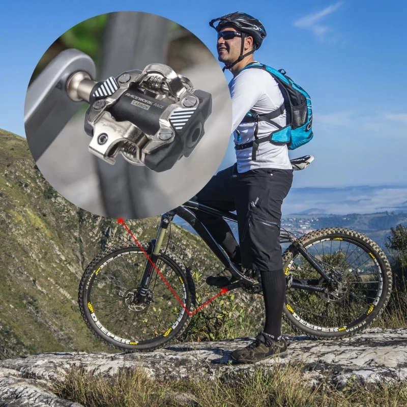 

yunyun 1 Pair of Bicycles Pedals, Durability Aluminum Alloy Mountain Road Bike Pedals