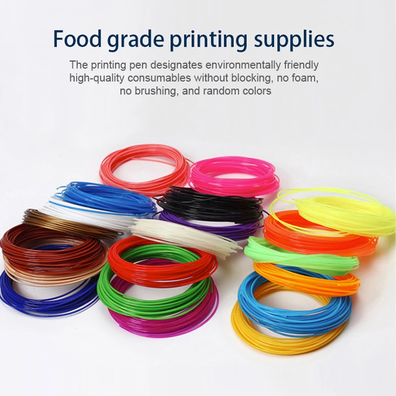 3D Printing Pen PCL Filament Low Temperature Voice Anti-Scald 3D Printing Pen DIY Drawing Toys For Girls Boys Birthday Gift 3d printing pen 3d printing pen filament