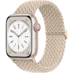 Braided Solo Loop Elastic Bracelet - 42 44 45 49 S10 - 46mm (Meat pink)