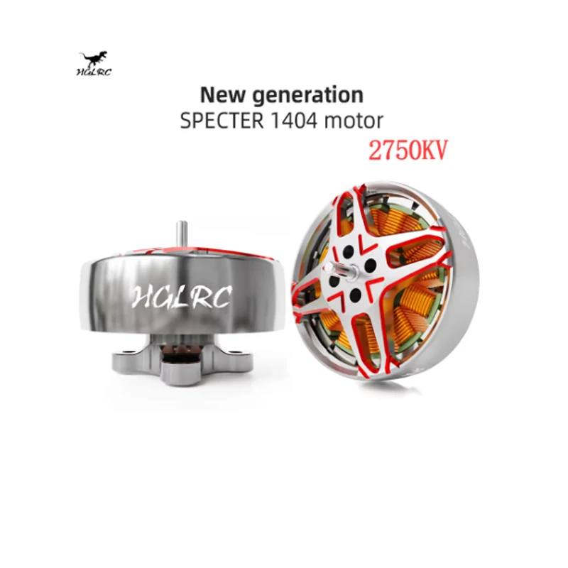 HGLRC SPECTER 1404 2750KV/4800KV 4-6S Brushless Motor for FPV Freestyle 2inch Cinewhoop 4inch Toothpick Drones thumbnail 2