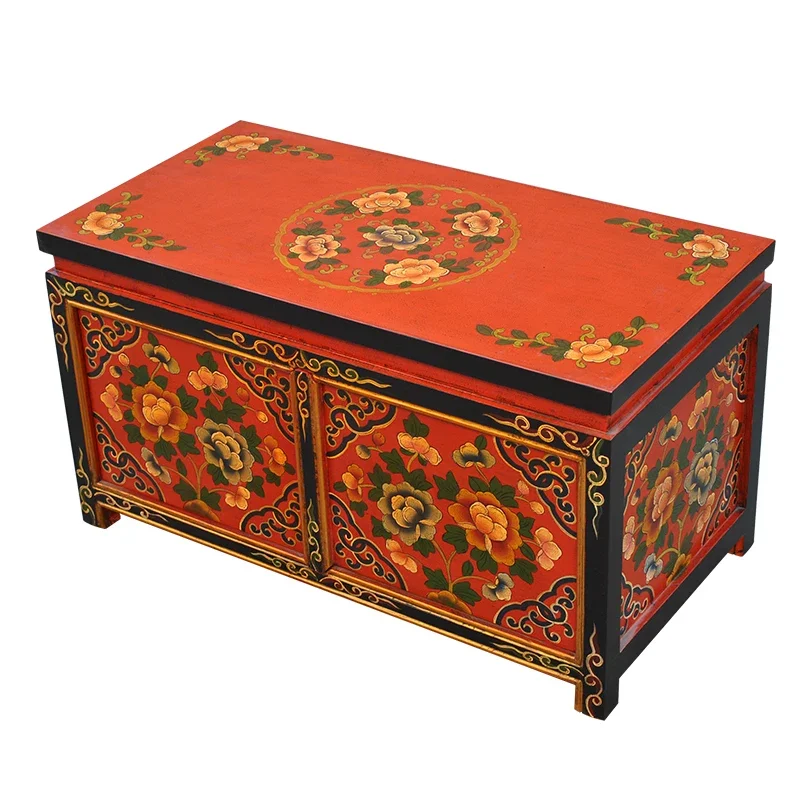

Solid Wood Kang with Door Locker Shoe Simple Lecture Desk Hall