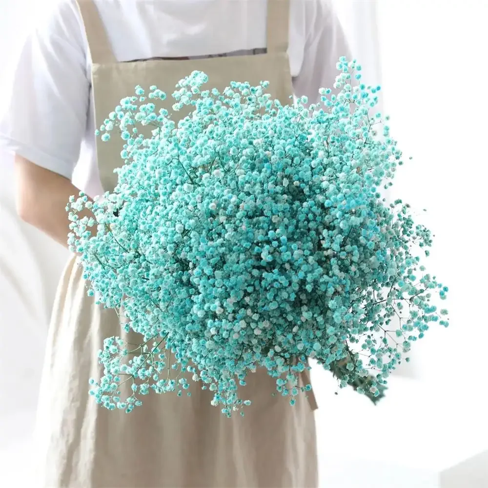 Colorful Preserved Baby's Breath Bouquet - Boho Home and Wedding Decor