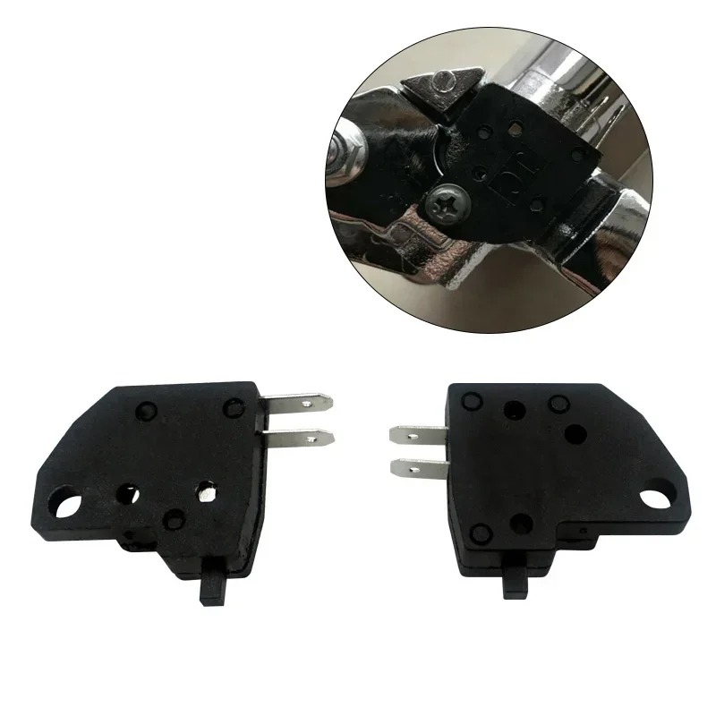 Interrupteur De Feu Stop Universel Pour Moto, Scooter, ATV - Commutateur Frein à Disque, ABS + Métal - Installation Facile - 10