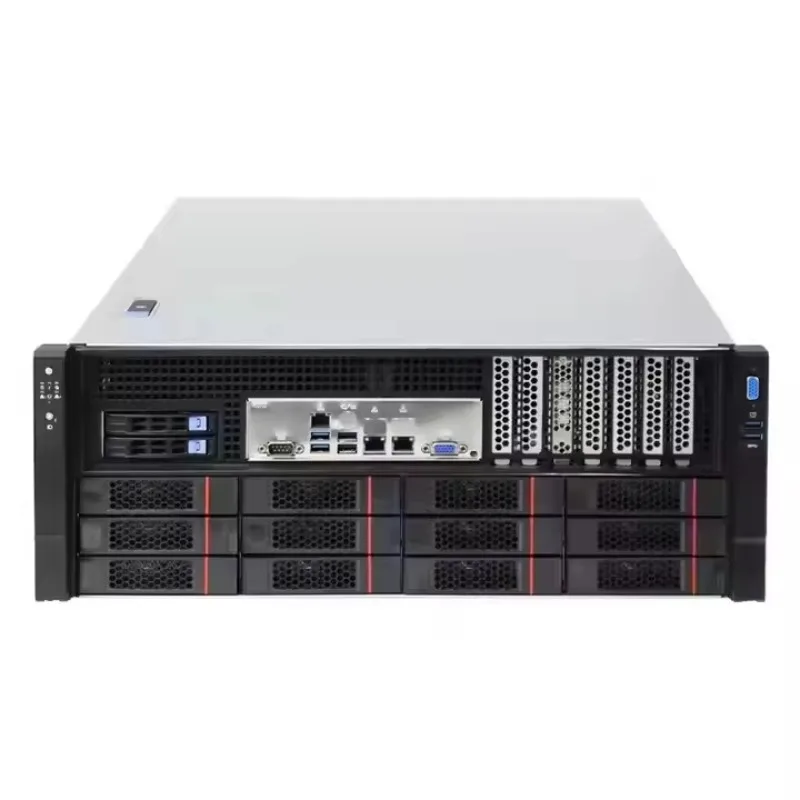 4U 8 9 GPU 카드 랙 서버 케이스 섀시 플랫폼 3+1 이중화 전원 공급 장치 ATX 폼팩터, 채굴 서버용 레드