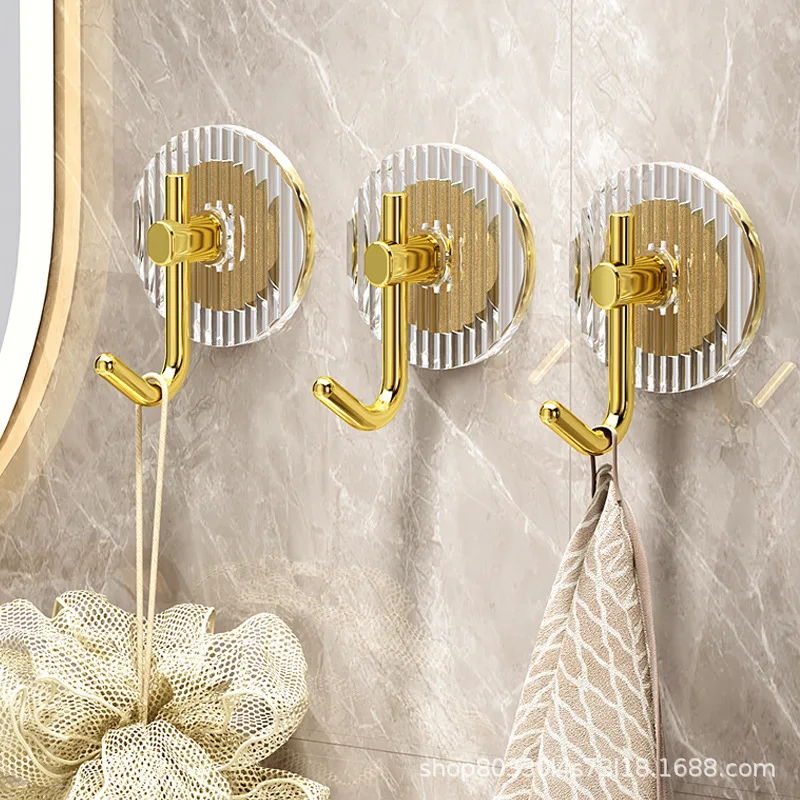 Acrylic Hook Hanger, Hat Rack, Wall Mounted, Non Perforated Bathroom Towel Hook, Wardrobe, Kitchen Organizer Bathroom Hooks
