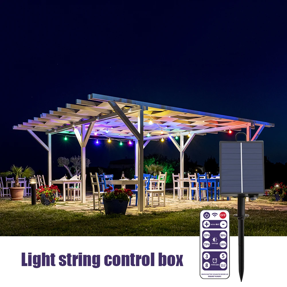 Description Picture 6 of item1-3Pcs Solar Panel Control Box Kits 1200mAh Battery Panel for 3.7V 24V LED String Strip Lamp DC Charging With Remote Control