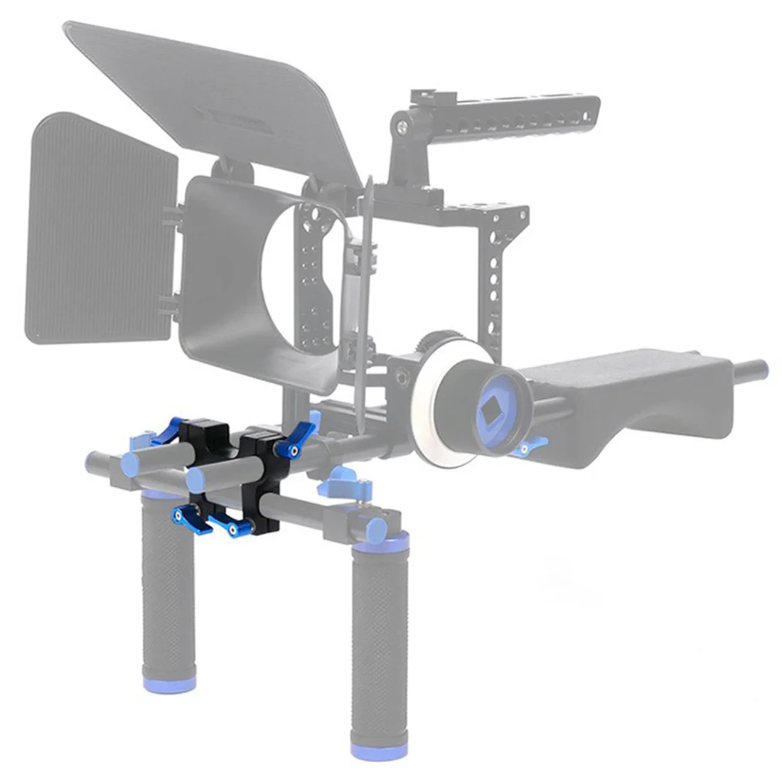 FEICHAO 15mm Rod Clamp 1/4 3/8 Cheese Mount 19mm for Camera Shoulder Rig Follow Focus System Switch Plate Tripod Base Photo Vlog