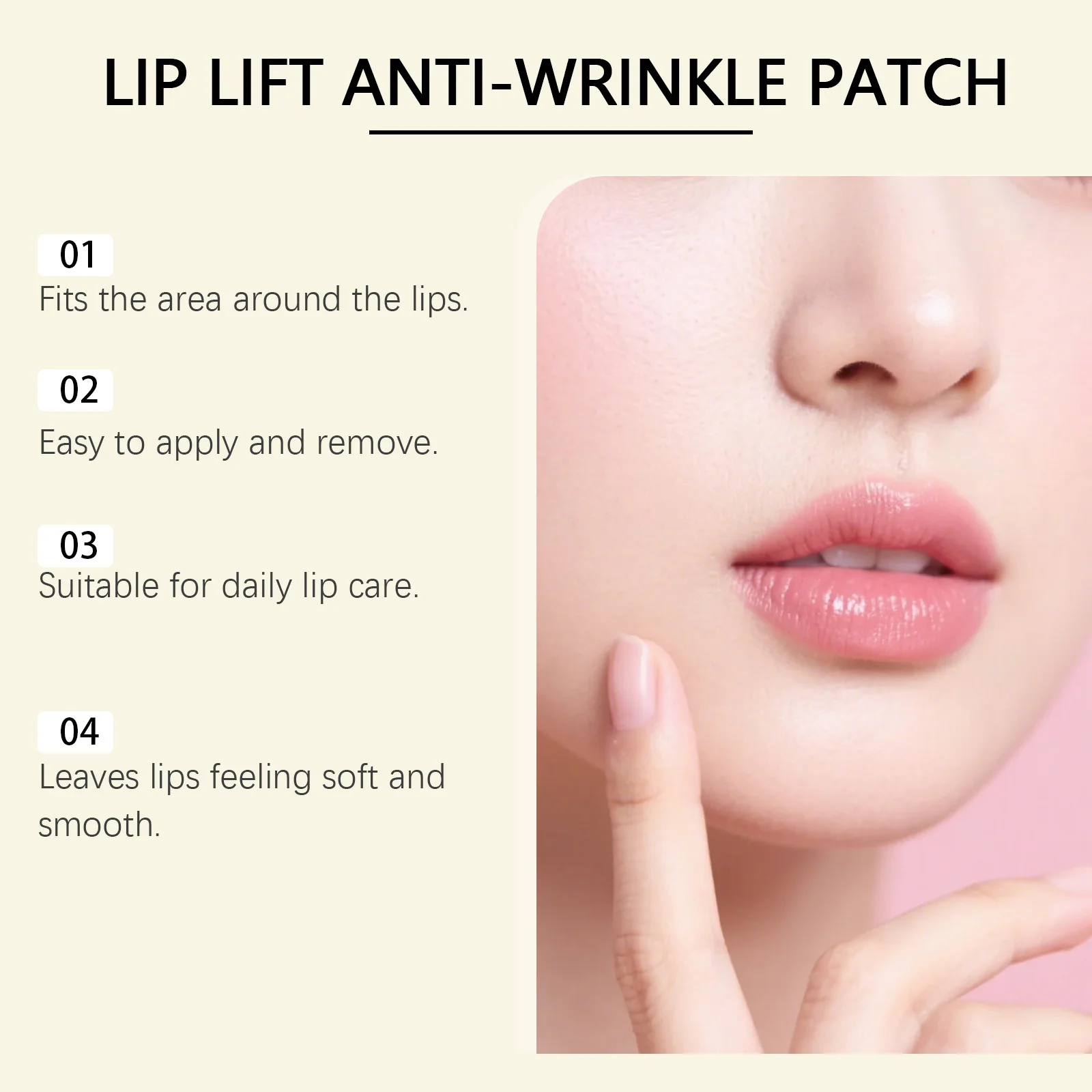 Lip Wrinkle Removal Patches Fade Fine Lines Smoothing Lip Lines Long-Lasting Hydration Anti Wrinkles Lifting Lip Care Patches