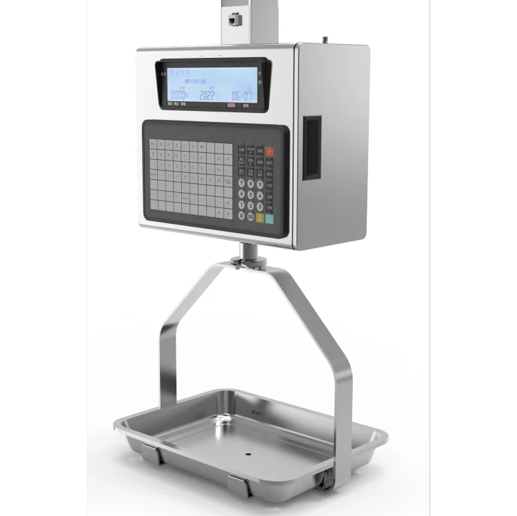 Digital Hanging Scale with Cast Aluminum Case, Handheld Mini Crane Scale with Plates for Farm Hunting Fishing Outdoor