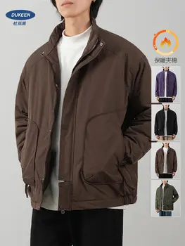 DUKEEN Giacca invernale da uomo 2025 New Fashion Ticken Caldo impermeabile antivento Capispalla Casual Stand Cappotto da trekking all'aperto per uomo 1