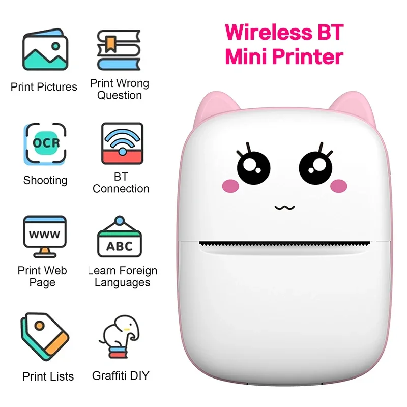 Bluetooth Printer Portable Printer For Children's Gifts