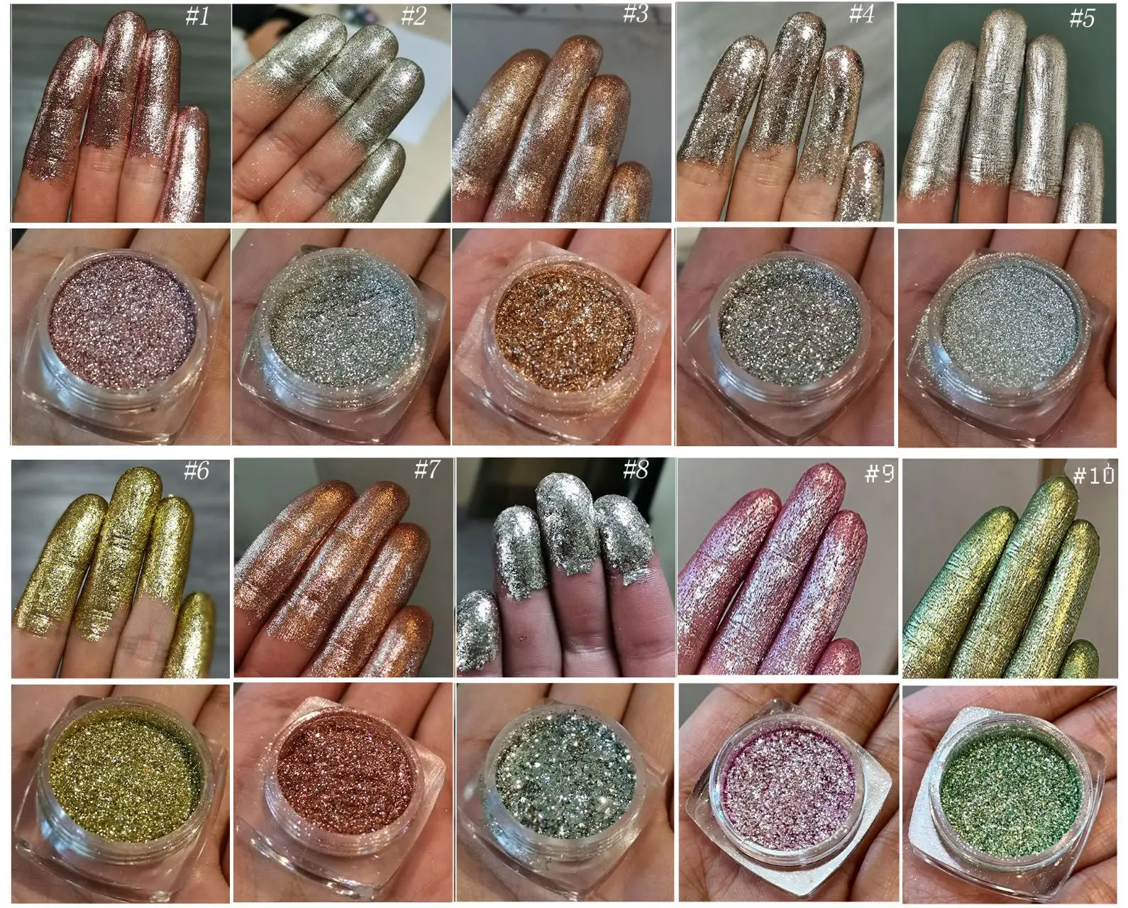 

Diamond Loose Eyeshadow Powder Free 3D Print Logo Makeup Eye Shadow Glitter Pigment Rainbow Cosmetics Wholesale Bulk Business