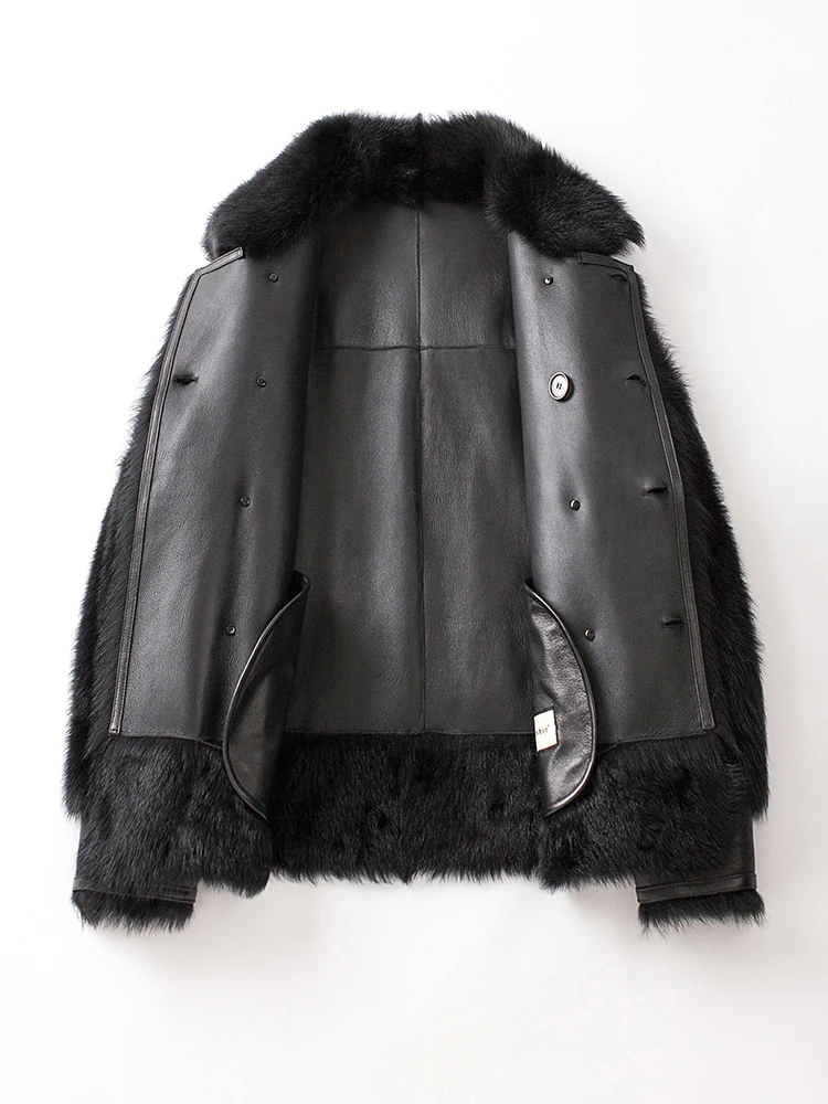 Tuscan Fur Men's Leather Real Fur Coat Autumn and Winter Coat