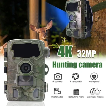 4K Wifi Wildlife Hunting Camera Remote Control Bluetooth Trail Camera 0.2S Fast Triggers Night Vision Outdoor Security Monitor 1